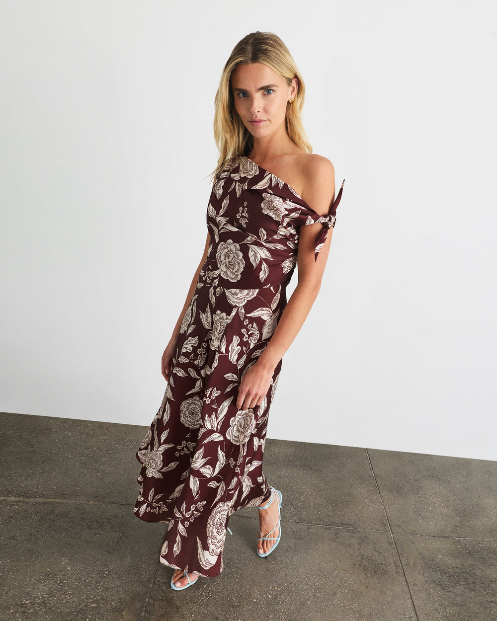 Loretta Dress in Deep Redwood Multi