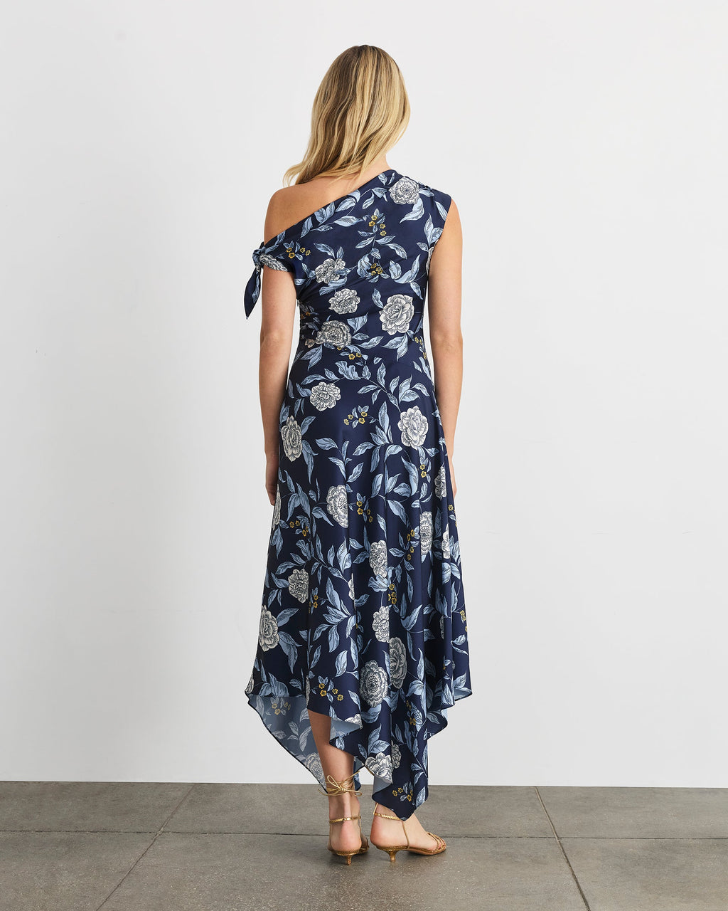 Loretta Dress in Maritime Blue Multi Floral