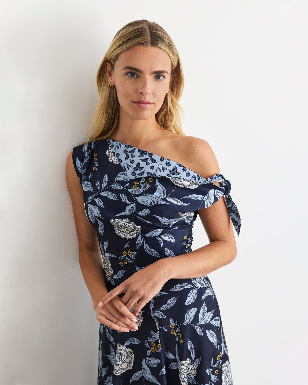 Loretta Dress in Maritime Blue Multi Floral