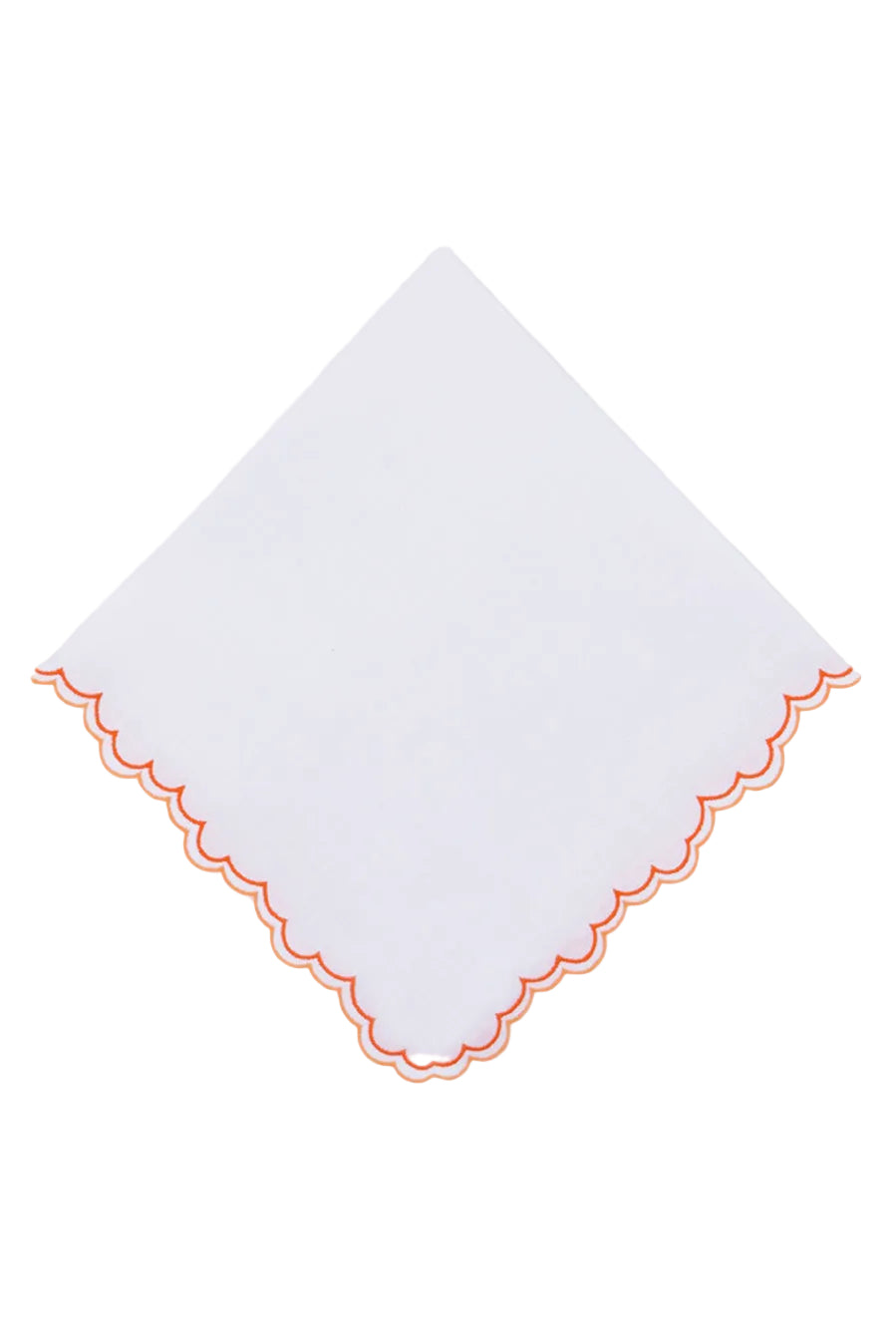 Escama Linen Dinner Napkin in Orange