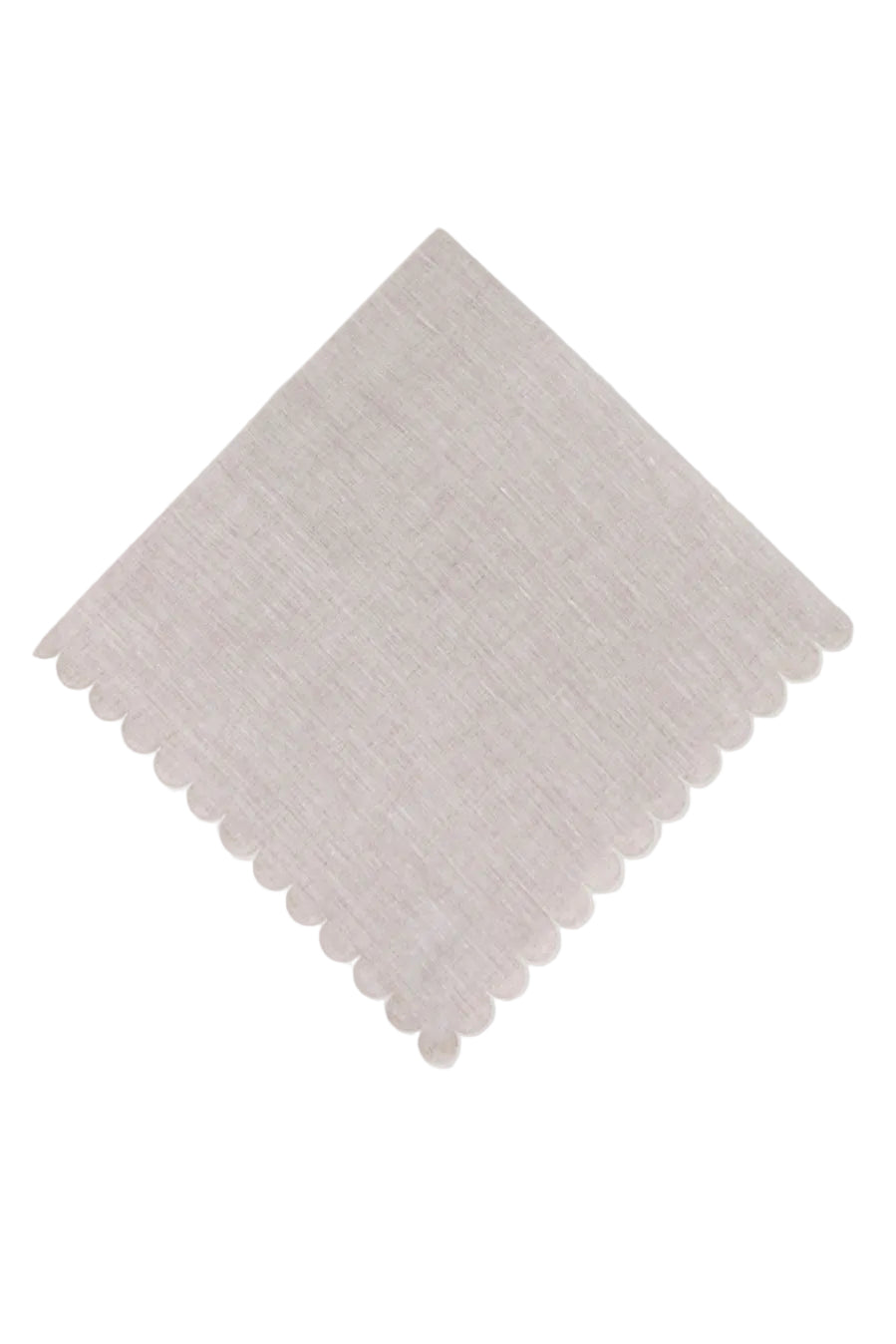 Bilbao Linen Napkin in Beige with White