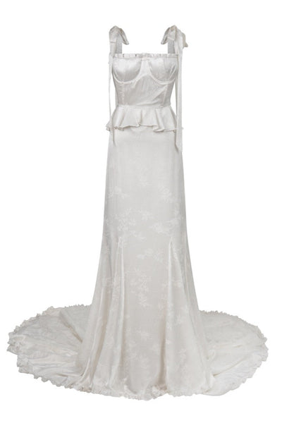Lottie- Silk Corset Silk Bridal Gown L