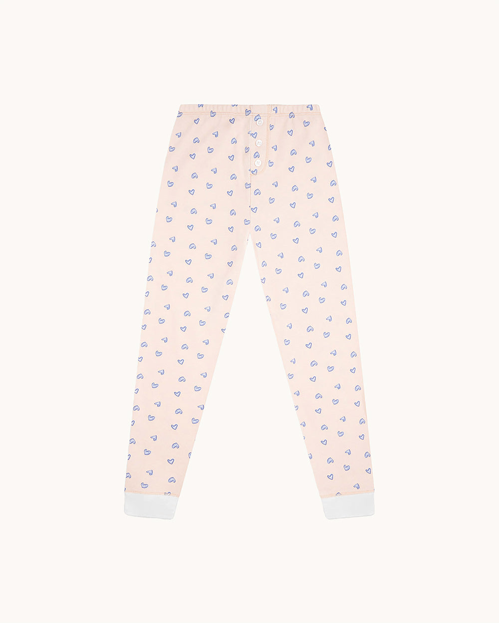 Children's Love Heart Pajamas in Pink