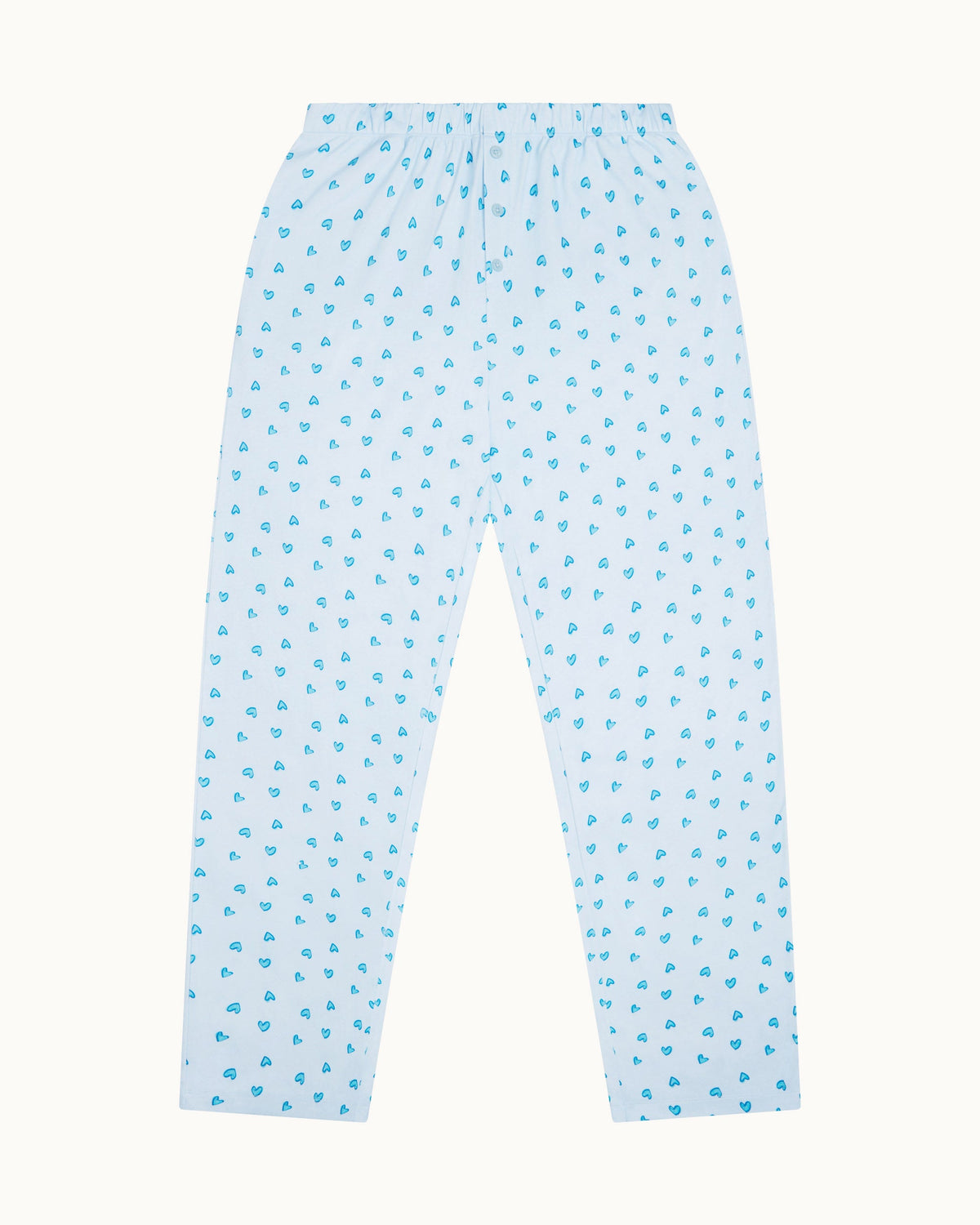 Love Heart Pajama in Adult Blue