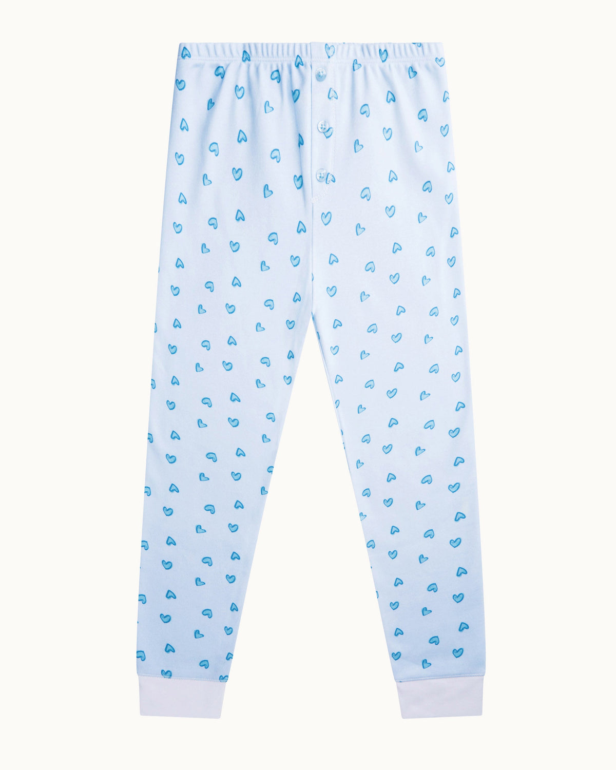 Love Heart Pajama in Child Blue