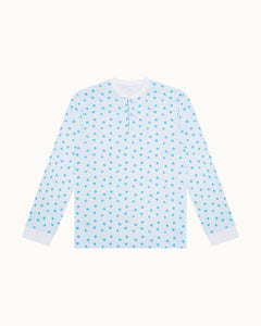 Love Heart Pajama in Adult Blue