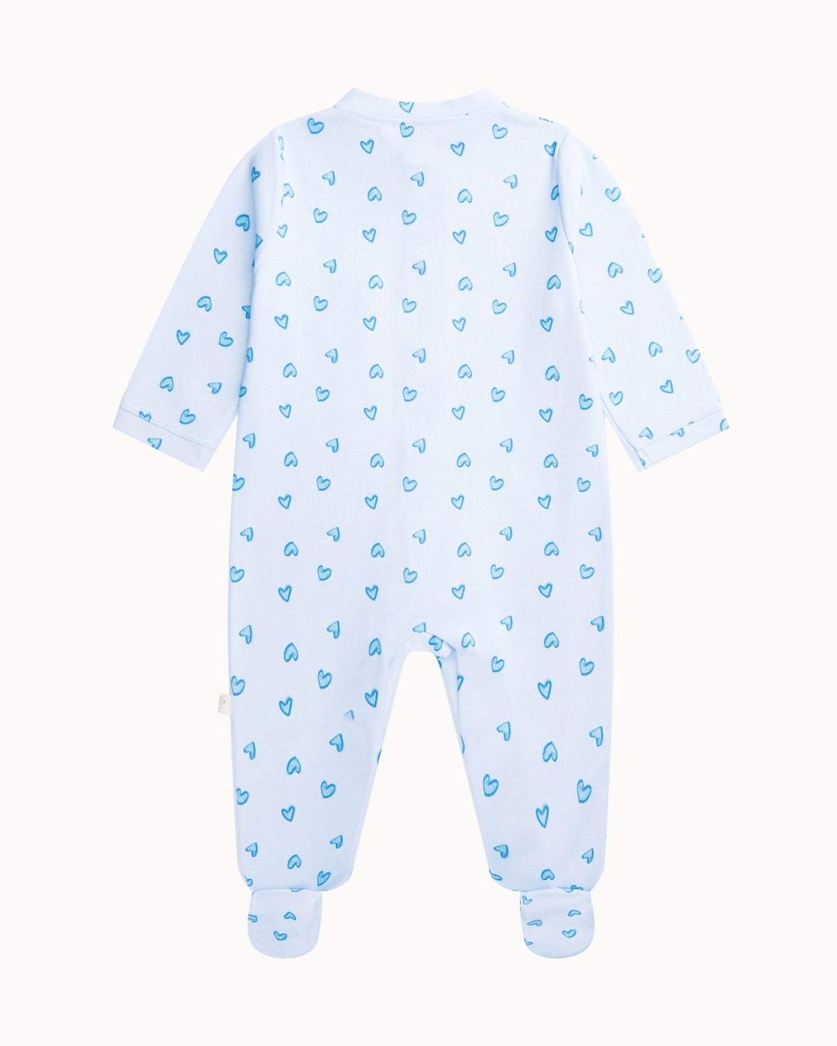 Love Heart Sleepsuit in Blue