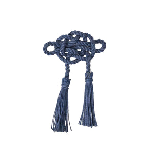 Mystic Knot Napkin Ring in Navy, Set of 4