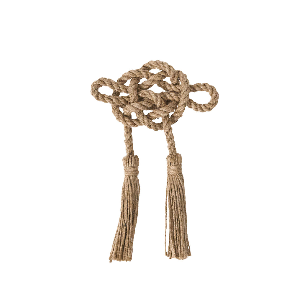 Mystic Knot Napkin Ring in Taupe, Set of 4