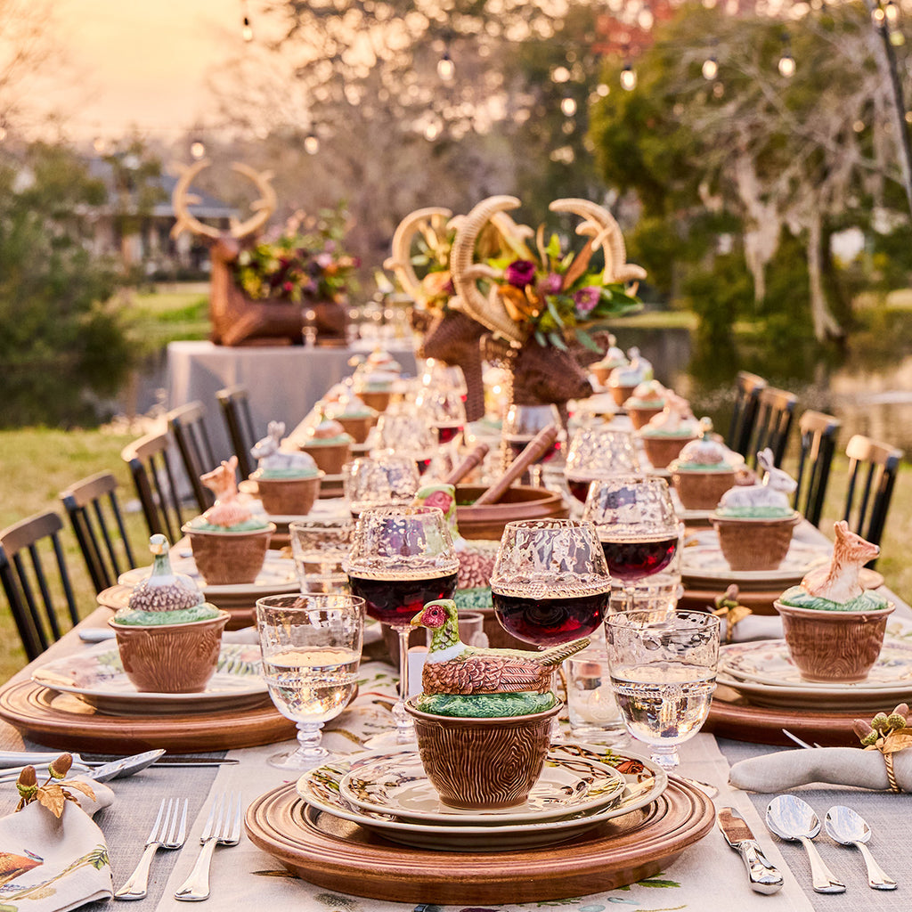 Forest Walk Acorn Napkin Ring in Multi, Set of 4