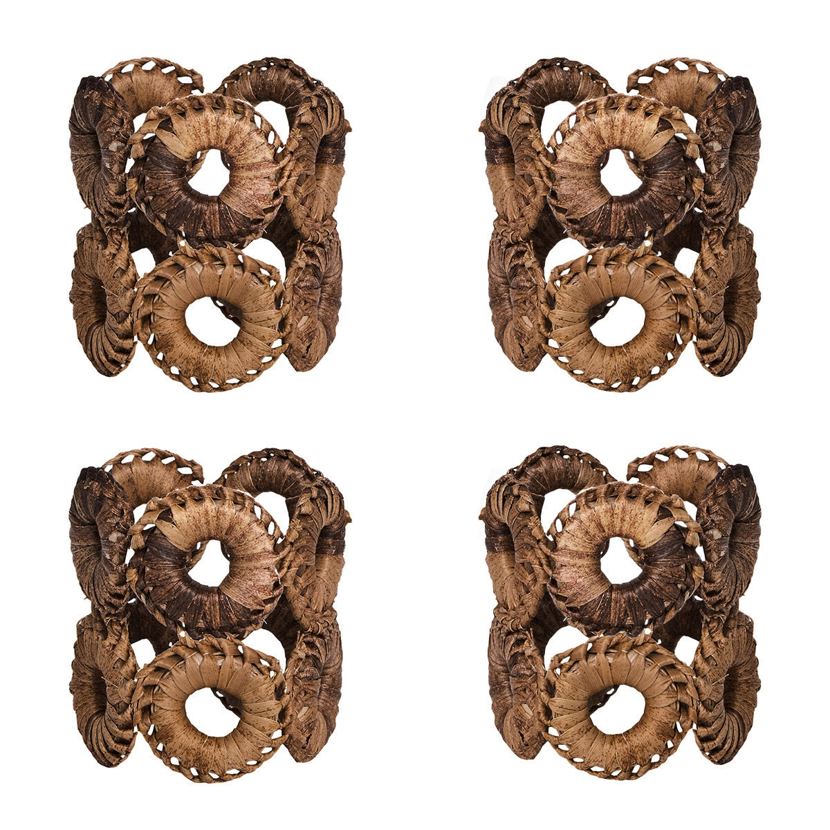 Rustic Ring Napkin Ring in Natural, Set of 4
