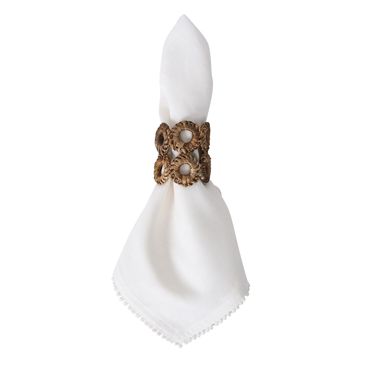 Rustic Ring Napkin Ring in Natural, Set of 4