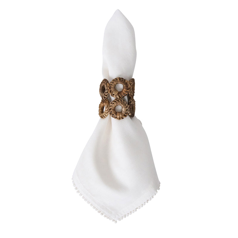 Rustic Ring Napkin Ring in Natural, Set of 4