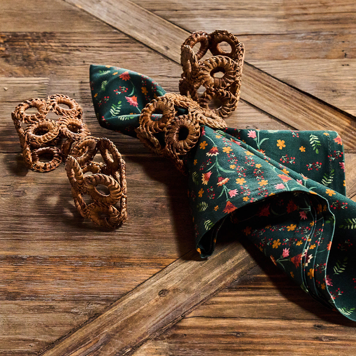 Rustic Ring Napkin Ring in Natural, Set of 4
