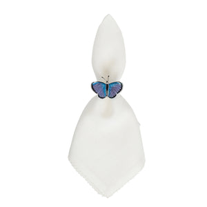 Meadow Walk Butterfly Napkin Ring Assorted in Multi, Set of 4