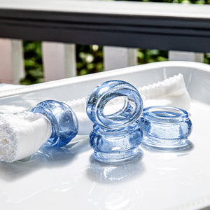 Provence Napkin Ring in Chambray, Set of 4