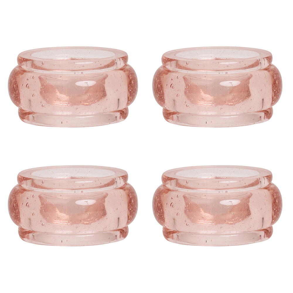 Provence Napkin Ring in Blush, Set of 4
