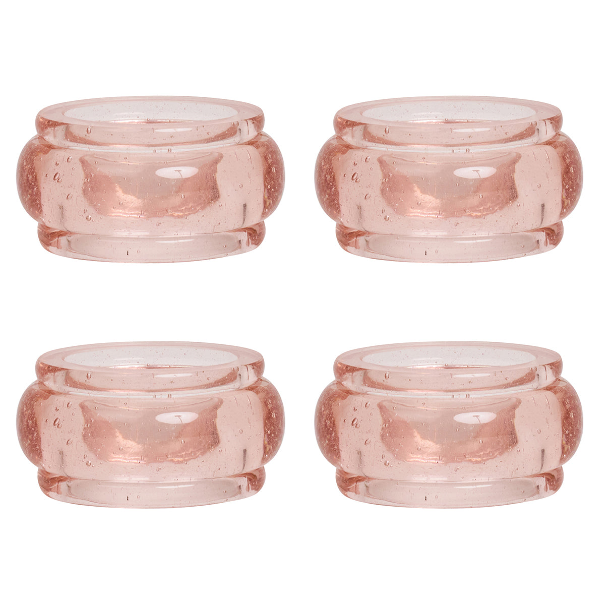 Provence Napkin Ring in Blush, Set of 4