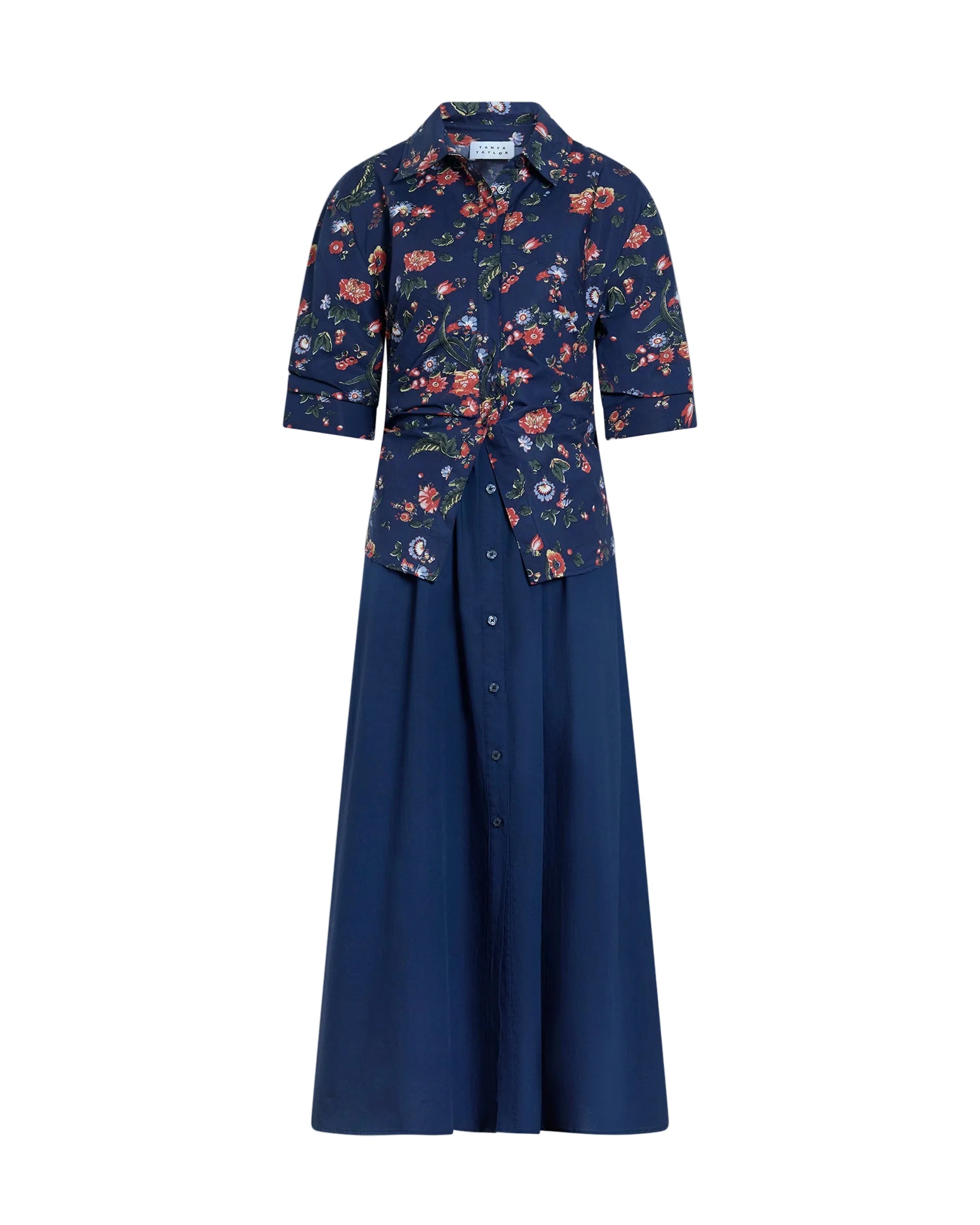 Long Sleeve Hannah Dress in Midnight Multi
