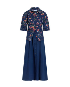 Long Sleeve Hannah Dress in Midnight Multi