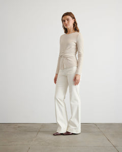 Long Sleeve Kelsey Top in Oatmeal
