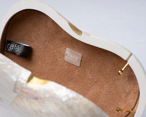 Lucia Clutch in White