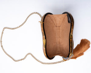 Lucia Clutch in Beige