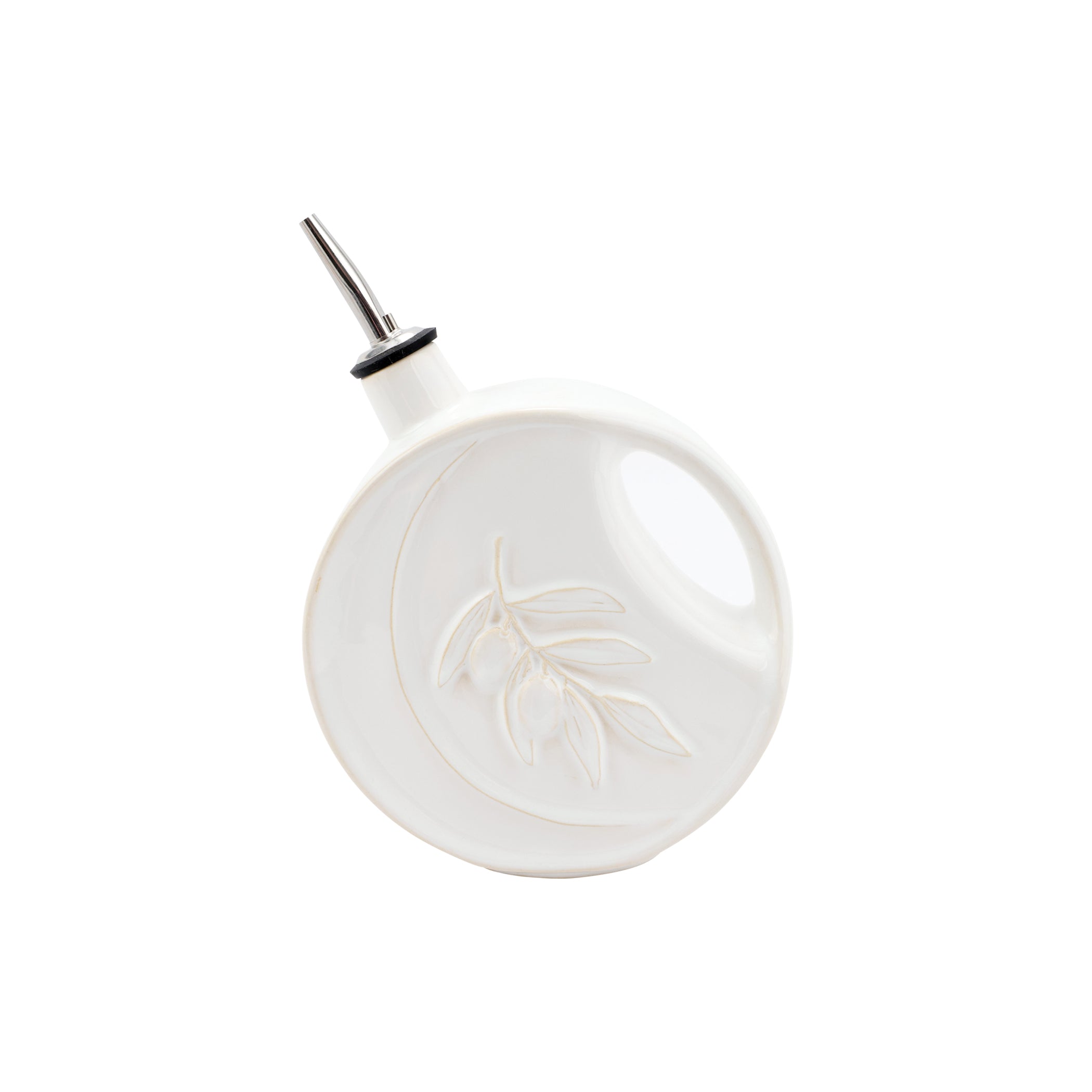Luna Olive Oil Bottle in White