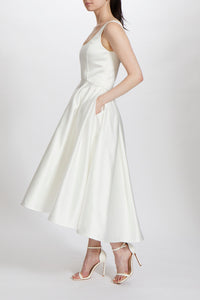 Duchess Satin A-Line Dress