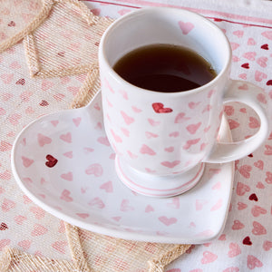 Love You More 7" Heart Tray in Pink