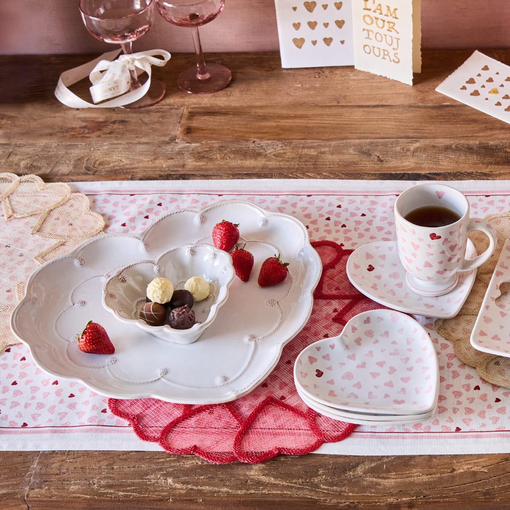 Love You More 7" Heart Tray in Pink