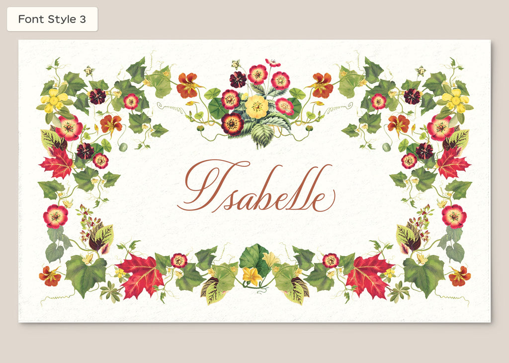 Place Card Form