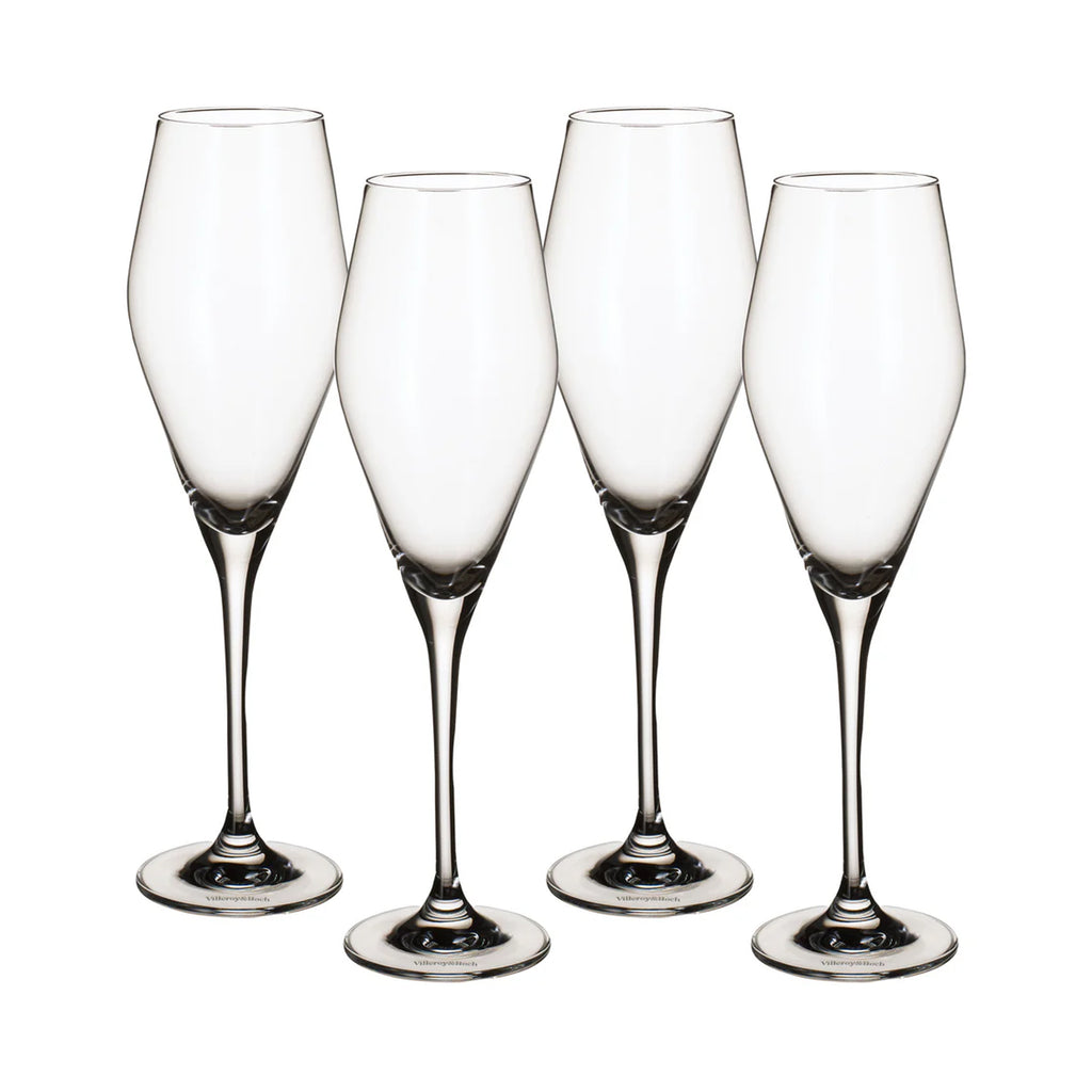 La Divina Flute in Clear, Set of 4