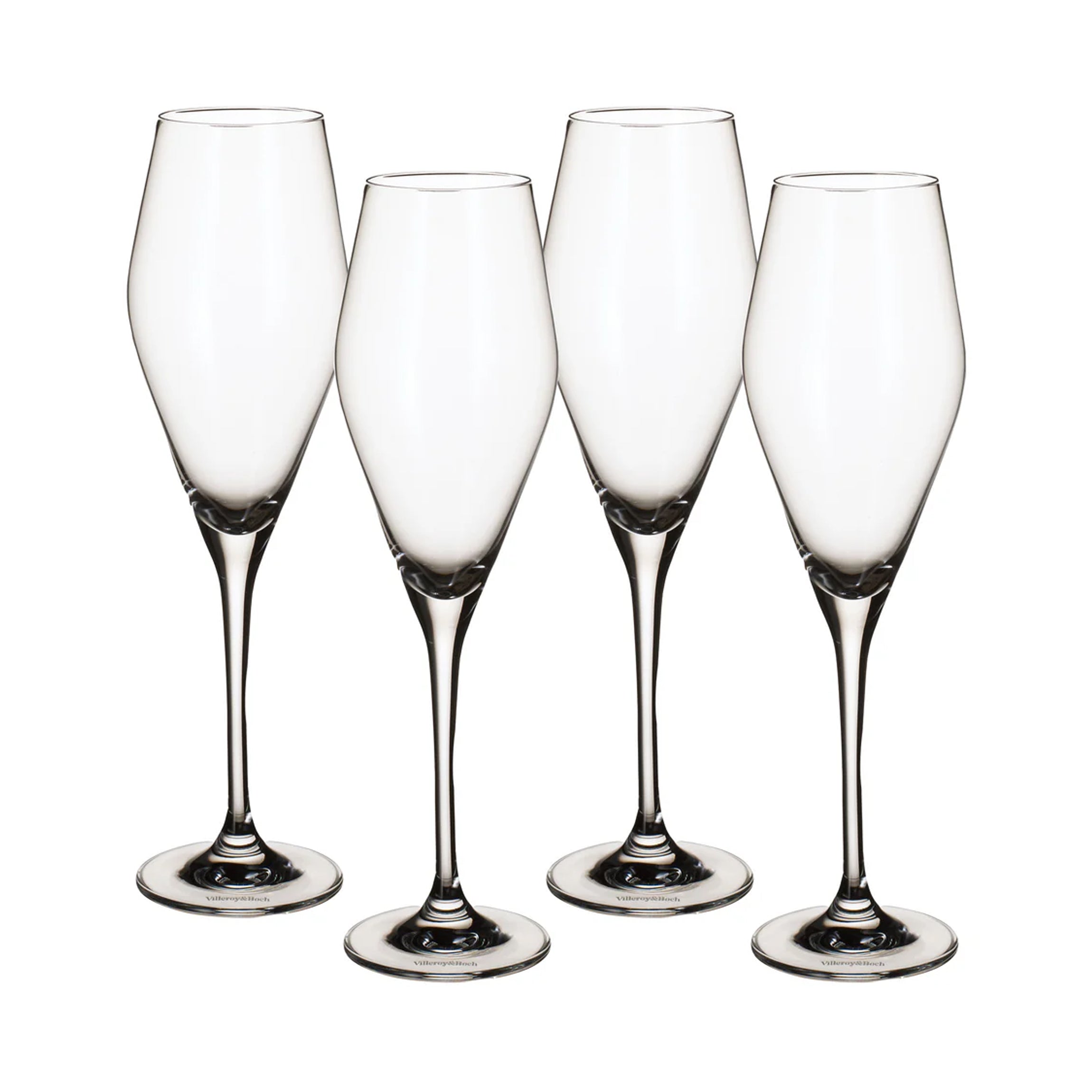 La Divina Flute in Clear, Set of 4