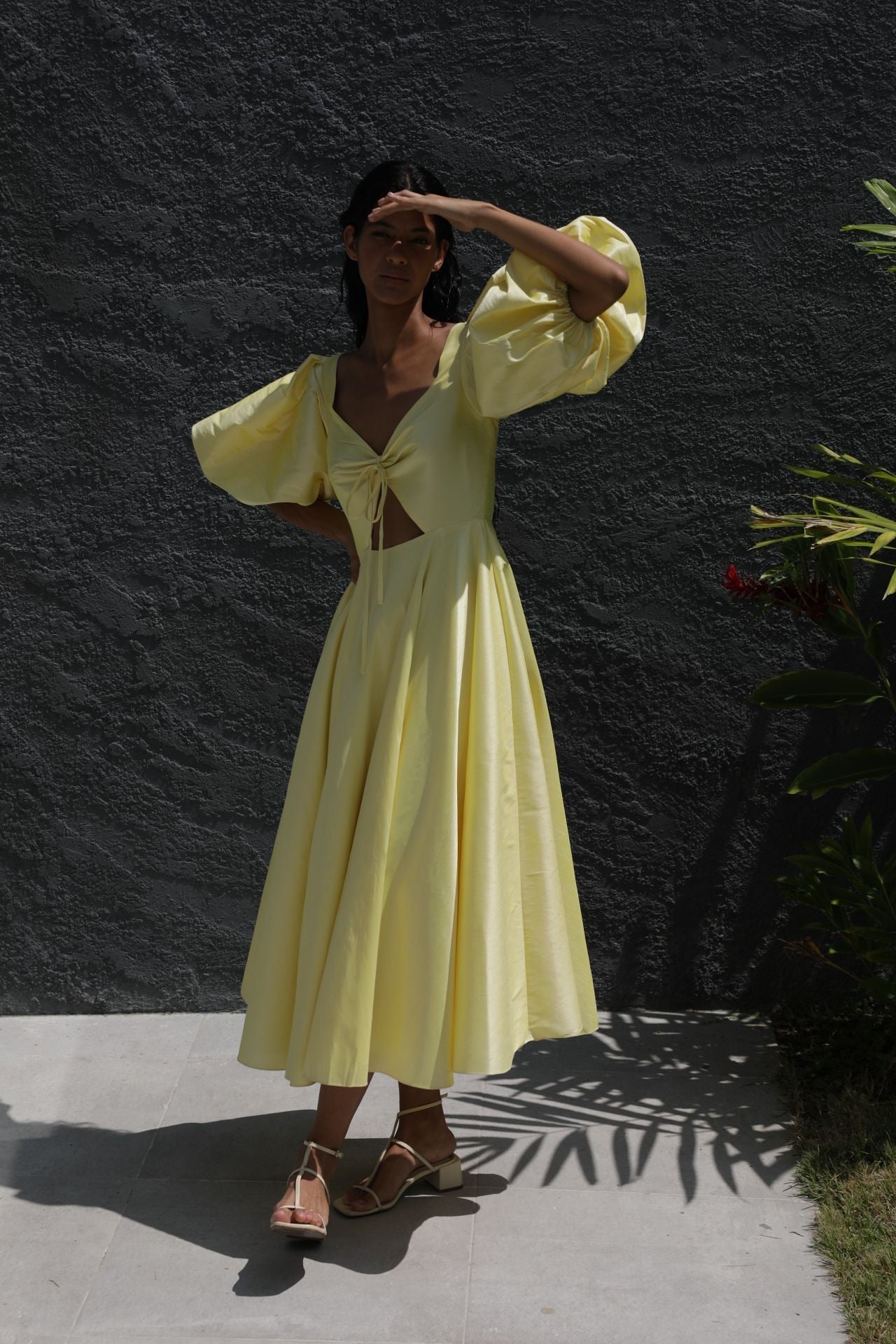 LA VILLA DRESS IN SOFT YELLOW - No Pise La Grama Web