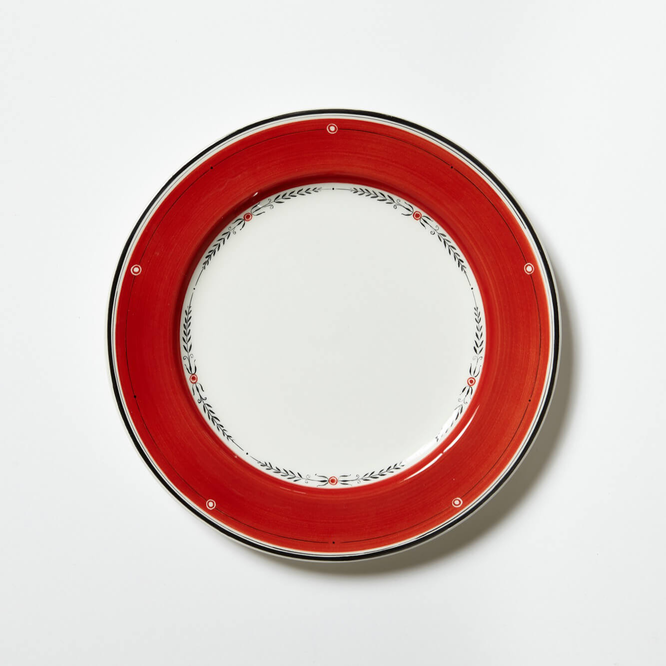 Alpine Red Dessert Plate