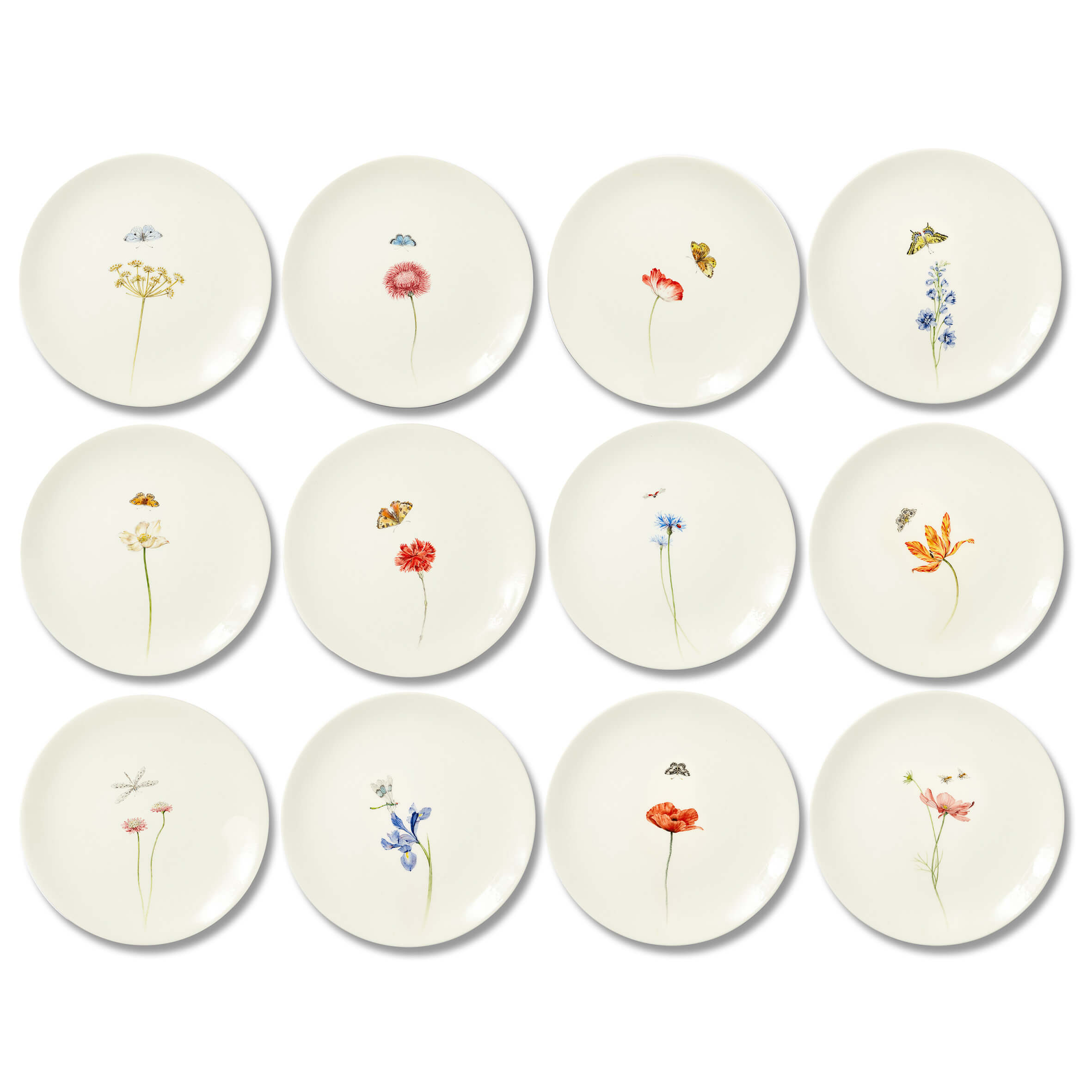 Bloom Dessert Plate - Set of 12