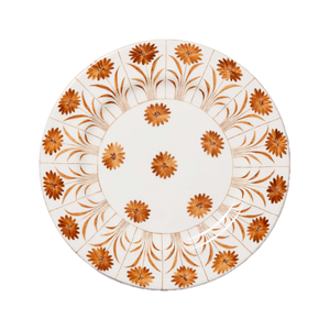 Daisy Plate in Orange