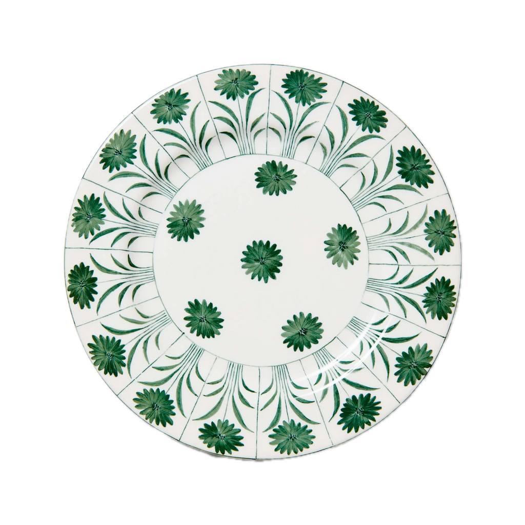 Daisy Plate in Green