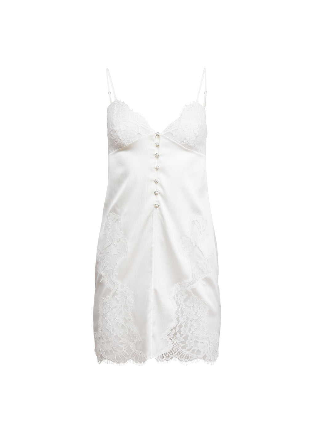 Fleur du Mal Clo Silk Mini Slip - Ivory Fleur du Mal Clo Silk Mini Slip - Ivory