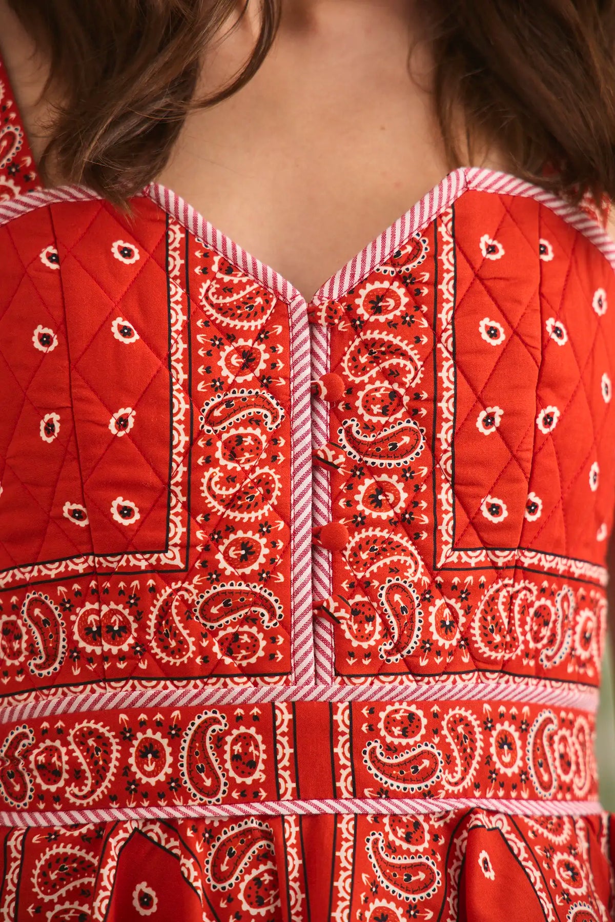Lacey Dress in Aces Wild Red