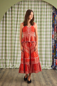 Lacey Dress in Aces Wild Red