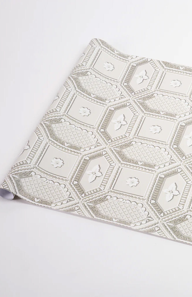 Lacunaria Wrapping Paper In Stone