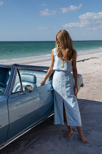 Lagoon Beaded Delfina Top