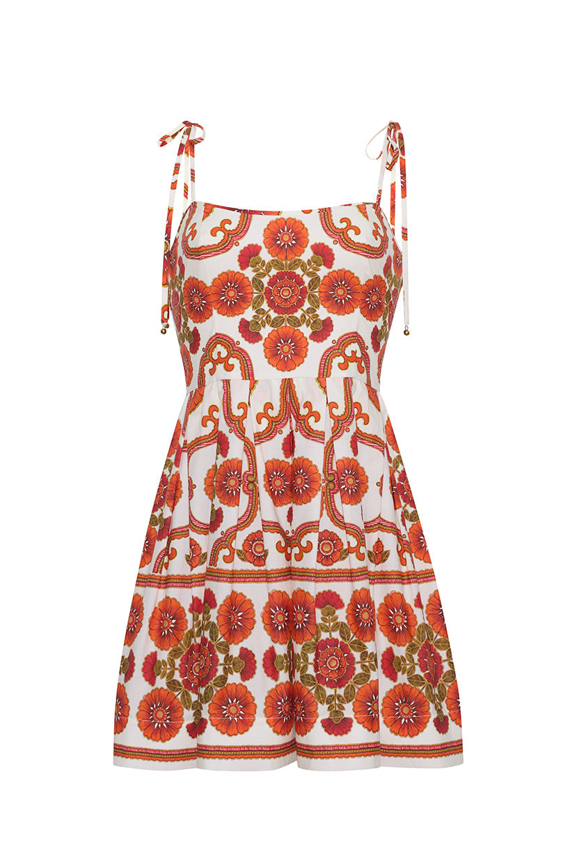 Laia Mini Dress 4 / Mod Floral Ivory