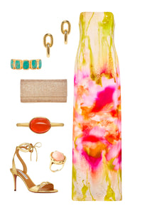 Lainey Dress in Electric Daydream