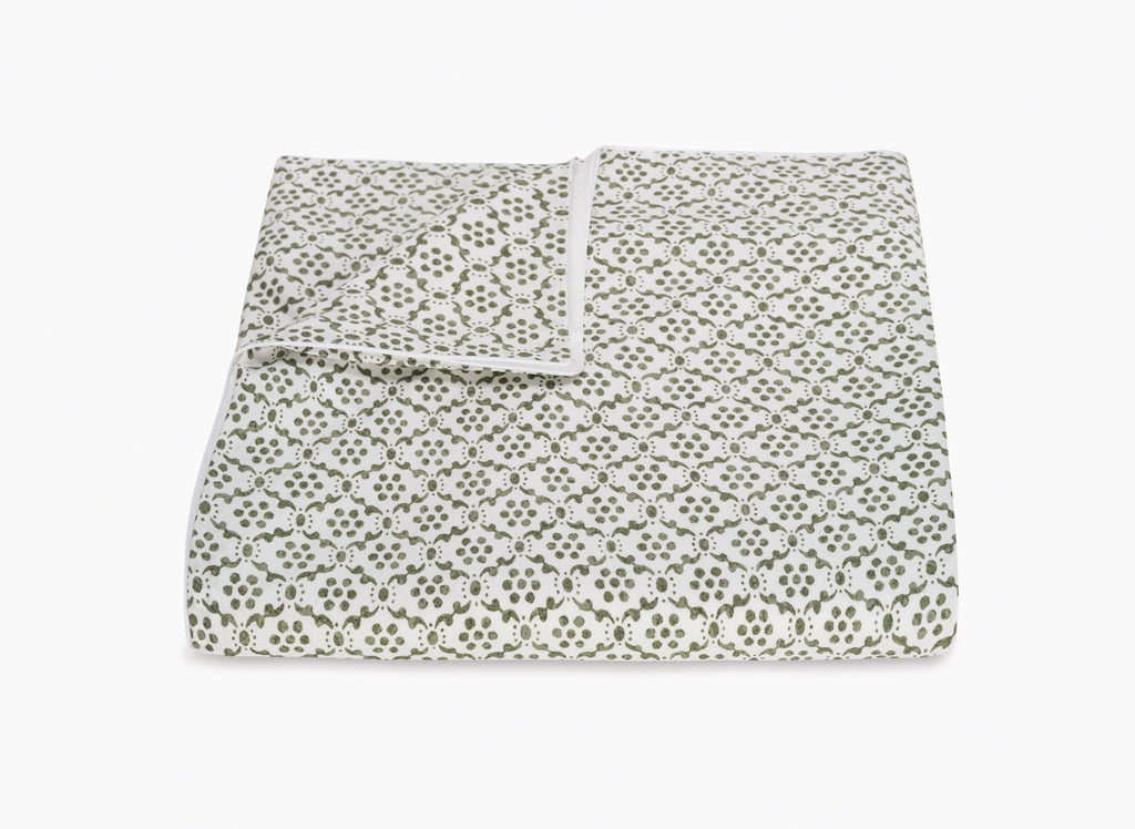 Laksha Duvet Cover in Moss