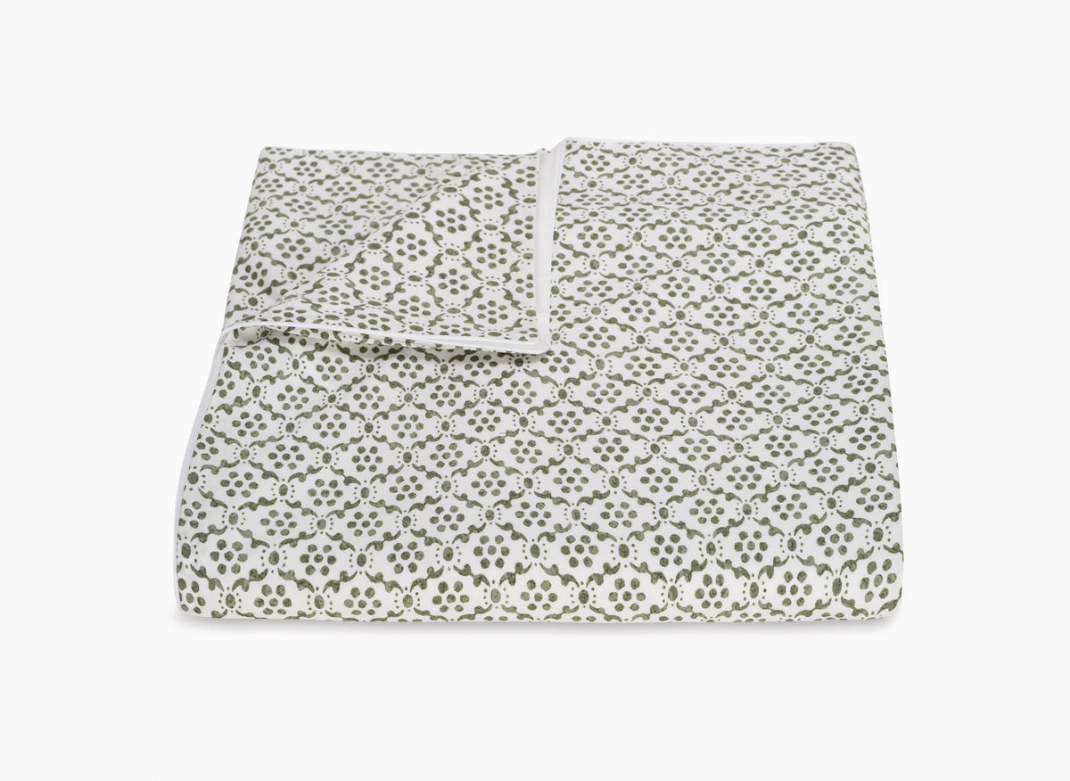 Laksha Duvet Cover in Moss