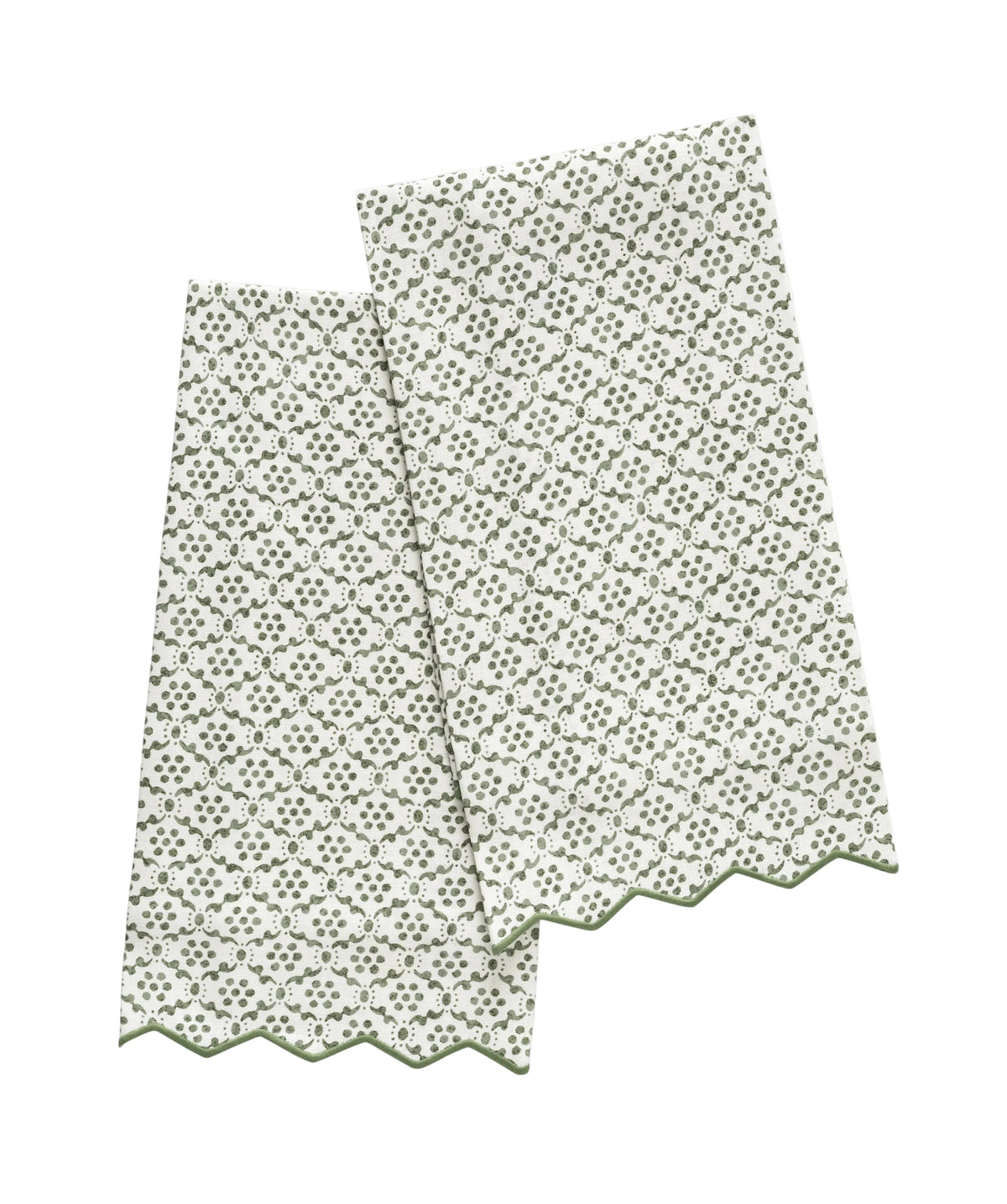 Laksha Guest Towel - Set of 2 in Clover