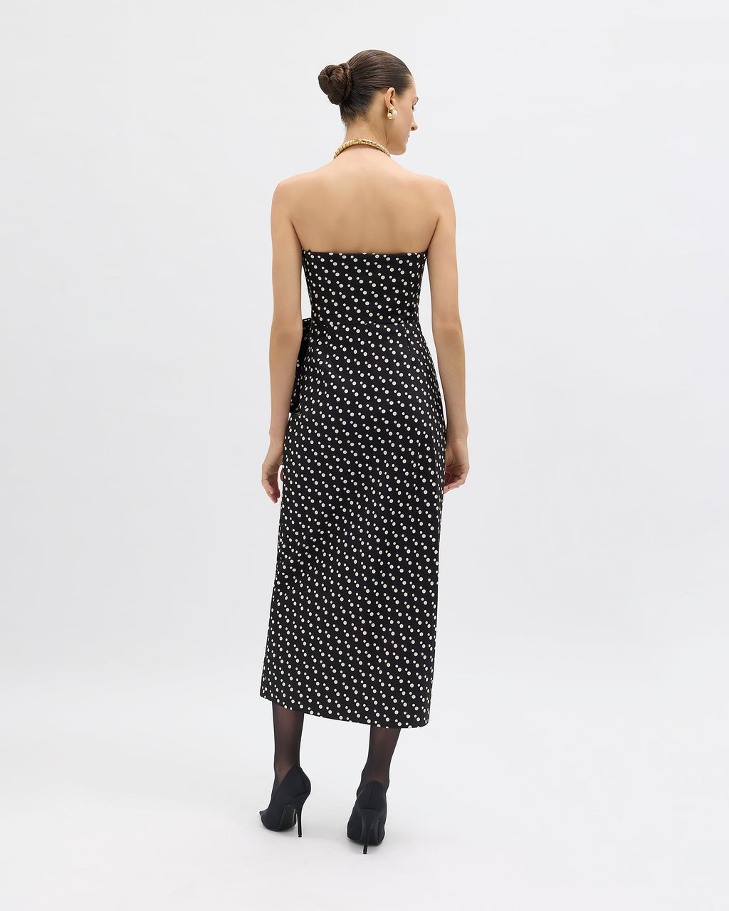 Lala Polka Dot Dress in Noir Multi